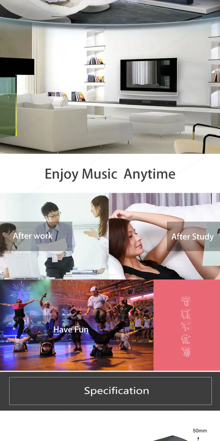 High Quality Smart Wireless Bluetooth Speaker High Power Wallmounted 40w Sound Bar Stereo Home Theater TV Strong Bass Sound Bar