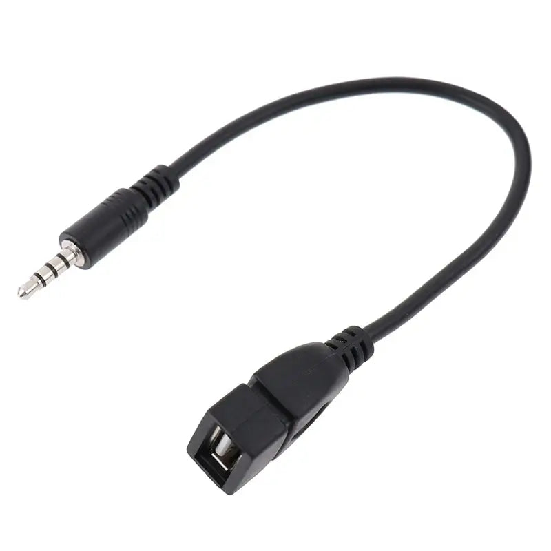 Car Audio Cable OTG Female Adaptor Aux TO USB MP3 Playback Decoder Play USB Flash Drive Music 3.5MM OTG Adaptor Cable