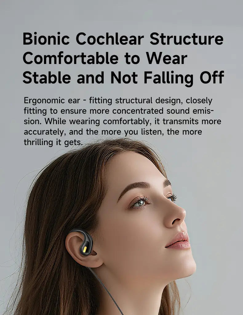 NEW Clip-on Type C&3.5mm Wired Control Headphone 9D Surround Sound Earbuds Sports Headsets ENC Earphones With HD Mic For Samsung