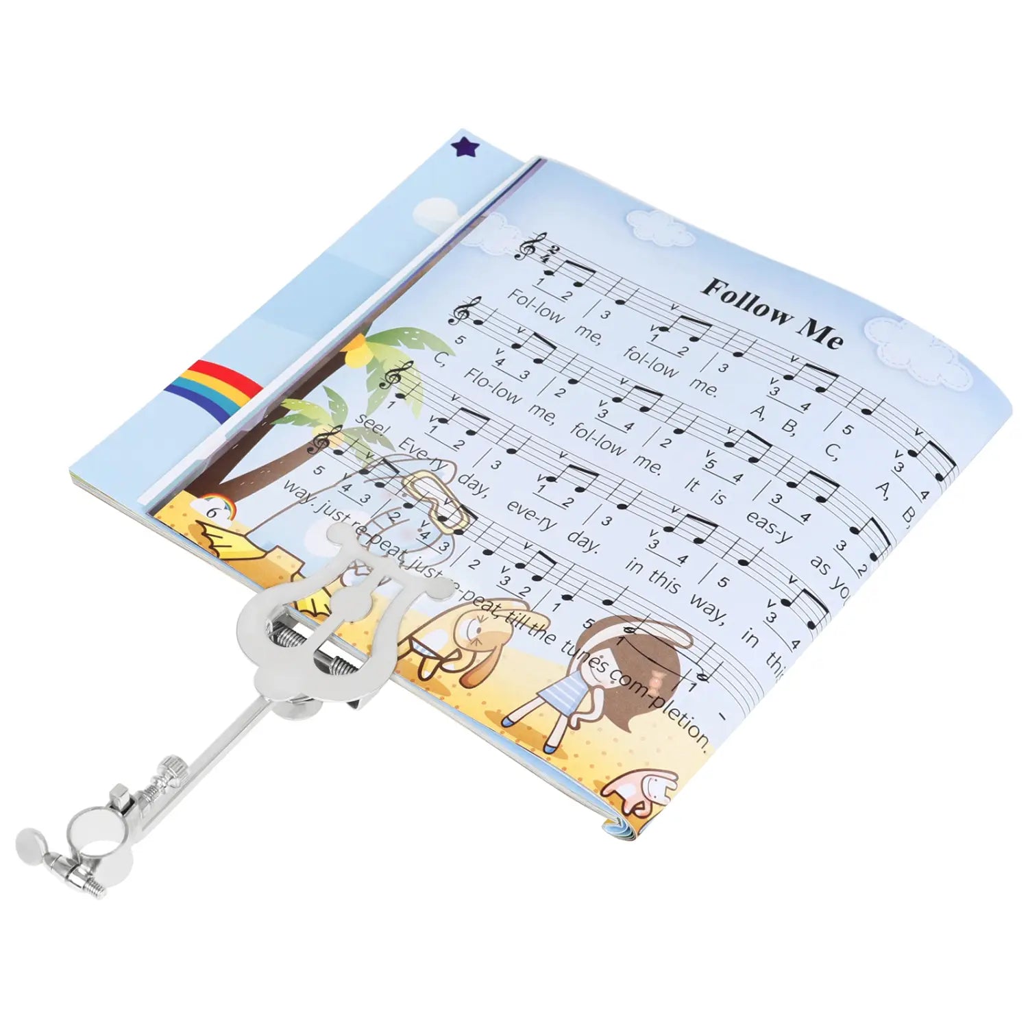 IRIN Music Stand Flute Trumpet Clarinet Winds Saxophone Baritone Portable Marching Sheet Music Stands Beginner Practice Parts