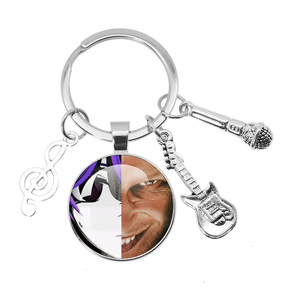 Hip-Hop Aphex Twin Logo Music Themed Keychain Jewelry Backpack Accessories Souvenir Pendant Key Ring Fans Gift