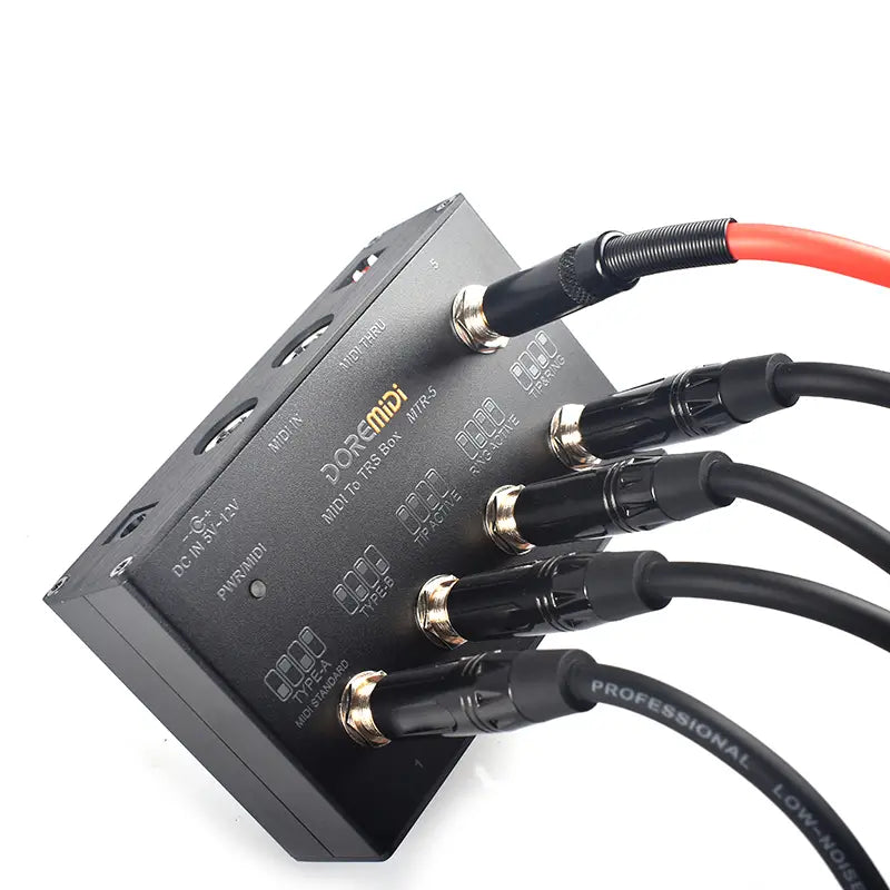 MIDI THRU To TRS Box Is Convert MIDI Five-pin DIN Interface Into TRS Interface Convert One MIDI Input Into Five TRS Outputs