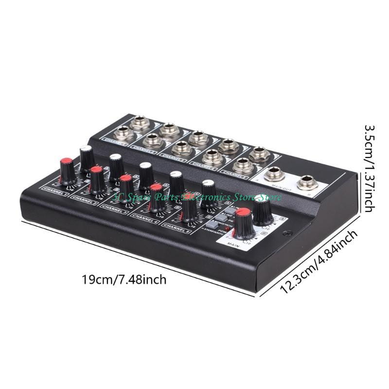 SZ Portable 10 Channel Mixing Console Digital Sound Mixer Stereo for Studio Recording DJ Networking Live Broadcast Karaoke