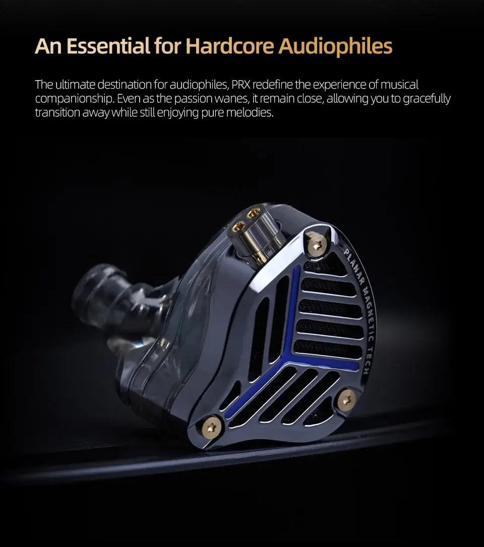 KZ PRX Fourth-Generation Planar Diaphragm Earphone HiFi Bass Earbuds Monitor Headset Sport Music IEM Replaceable Cable