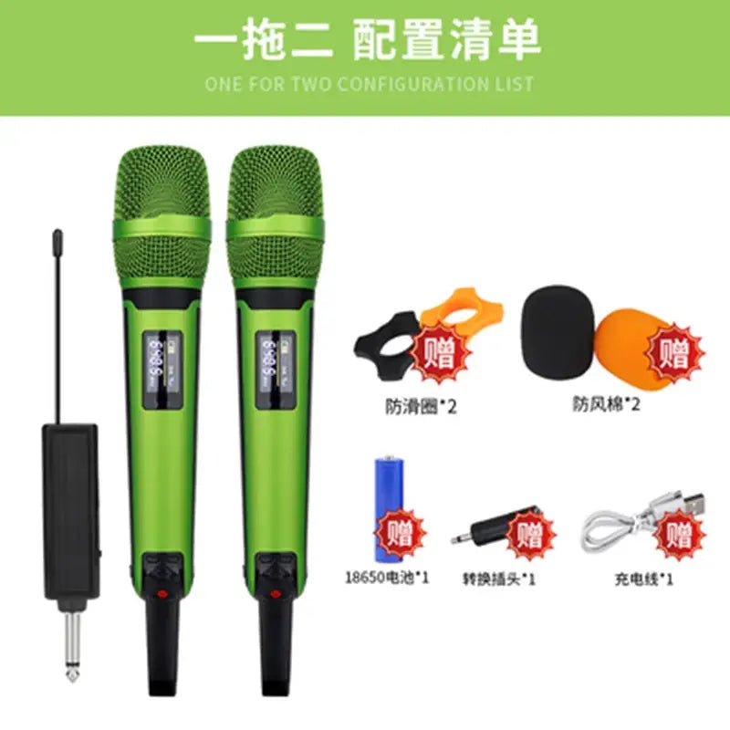 Wireless Karaoke Microphone Dynamic UHF Home Studio Recording for Computer Audio Professional DJ Conference Mic Recharge 2023