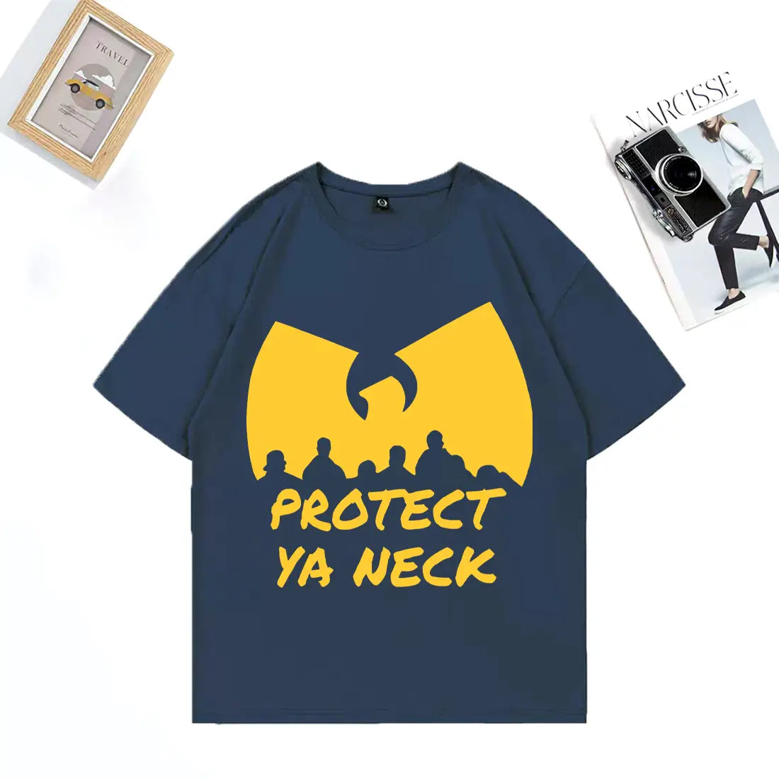 Hip Hop Années 90 Wu Clan T-tangs Print T-Shirt Men Women’s NEW Streetwear Vintage Cotton Clothes Tops Casual Oversized T Shirts