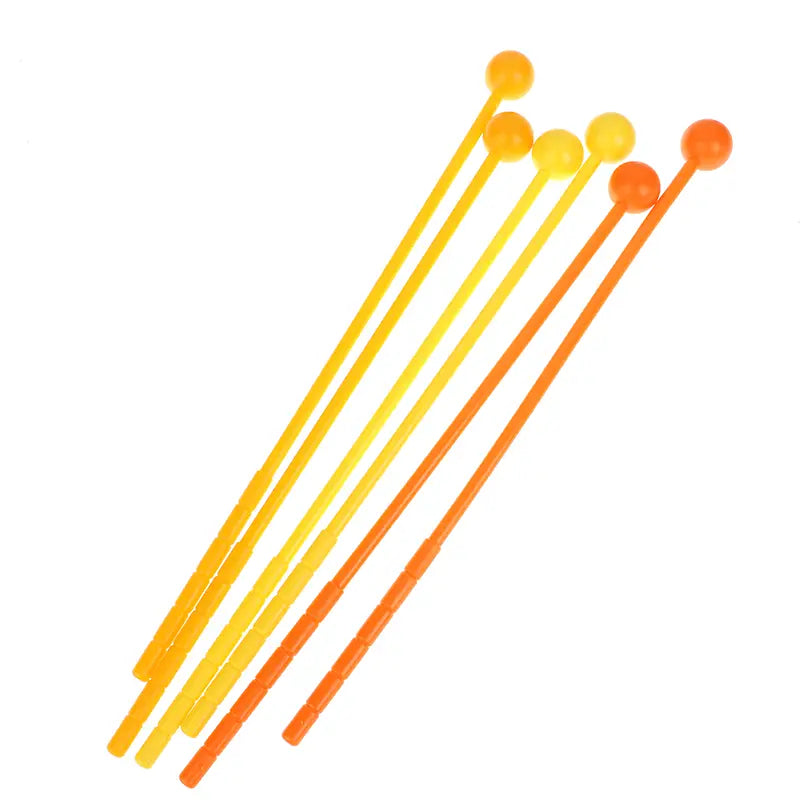 2Pcs 31.0*2.0cm Percussion Drum Sticks Mallets Drumsticks Adults Kids Stick Mallet Plastic Musical Instrument Children’s Toys