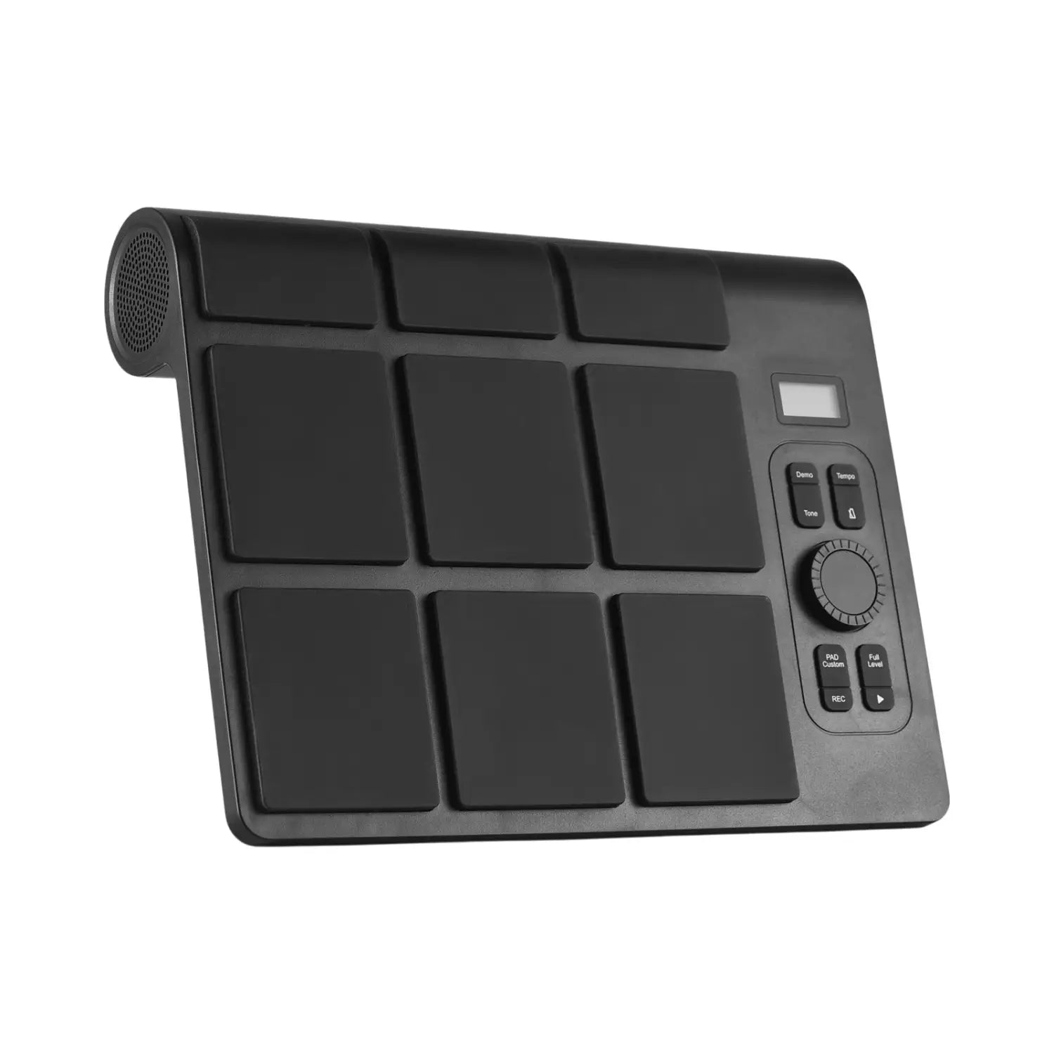 Electronic Tabletop Drum Set with 2 Speaker 9 Pads Color Lighting Supports BT MIDI Various Audio Connection LCD Display Adjustab