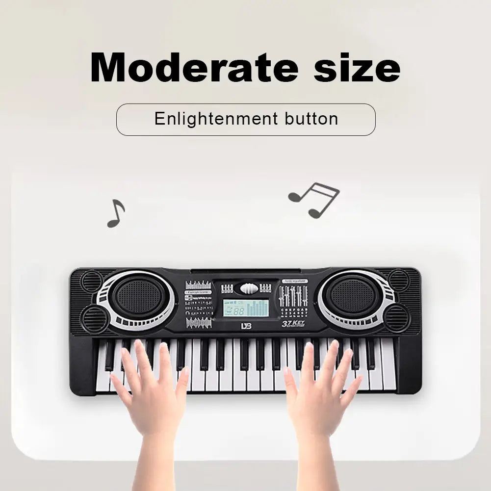 37-key Children’s Electronic Piano Keyboard Portable Educational Toy Musical Instrument Organ Children’s Christmas Birthday Gift