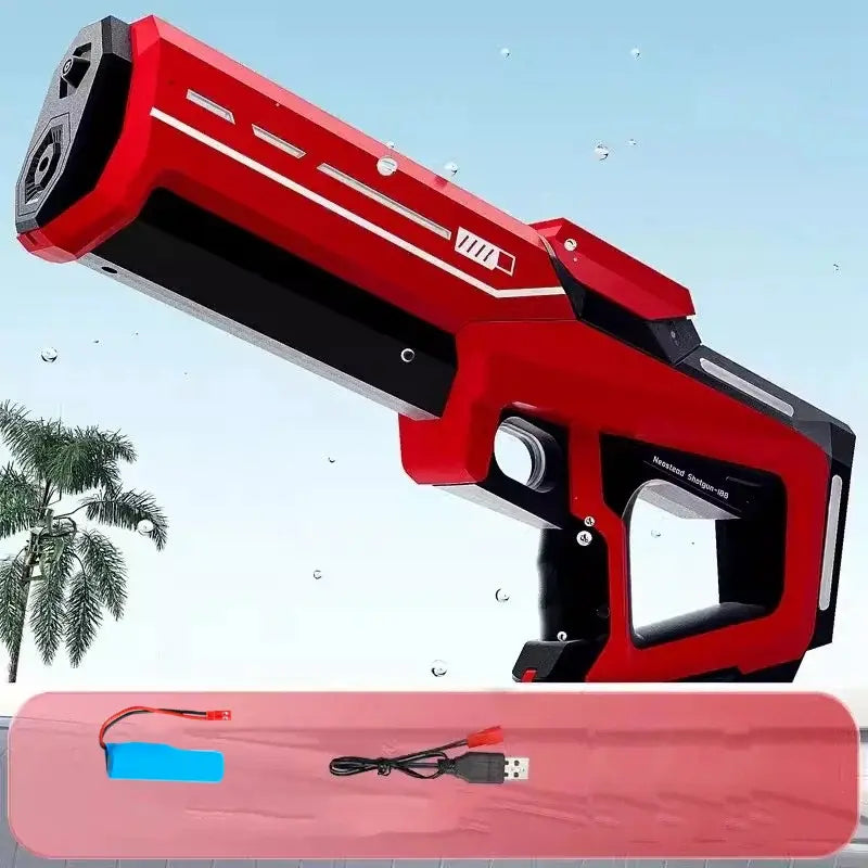 Electric Water Guns for Adults Powerful Squirt Automatic Suction Water Storage Gun Blasters Summer Outdoor Game Toy for Boy Kid