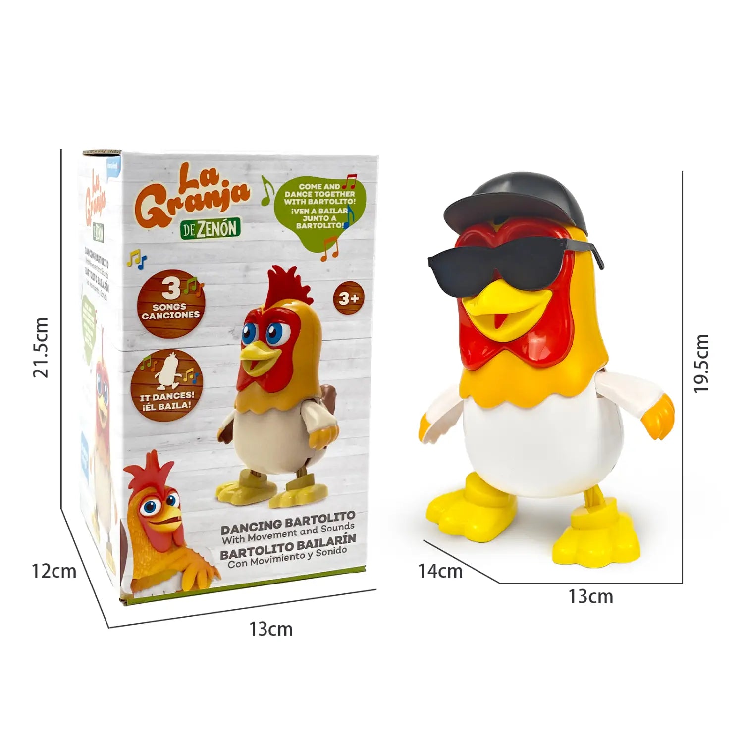 La Granja de Zenon Chicken Baby Toys Dancing Chicken Bartolito Children’s toys Musical Penguin Toys Birthday Gifts