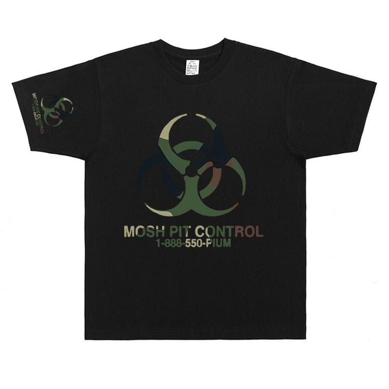 Homixide Gang Mosh Pit Control T-shirt Playboi Carti Opium Merch Tshirt HXG T-shirts Men Women Hip Hop Oversized Cotton T Shirts