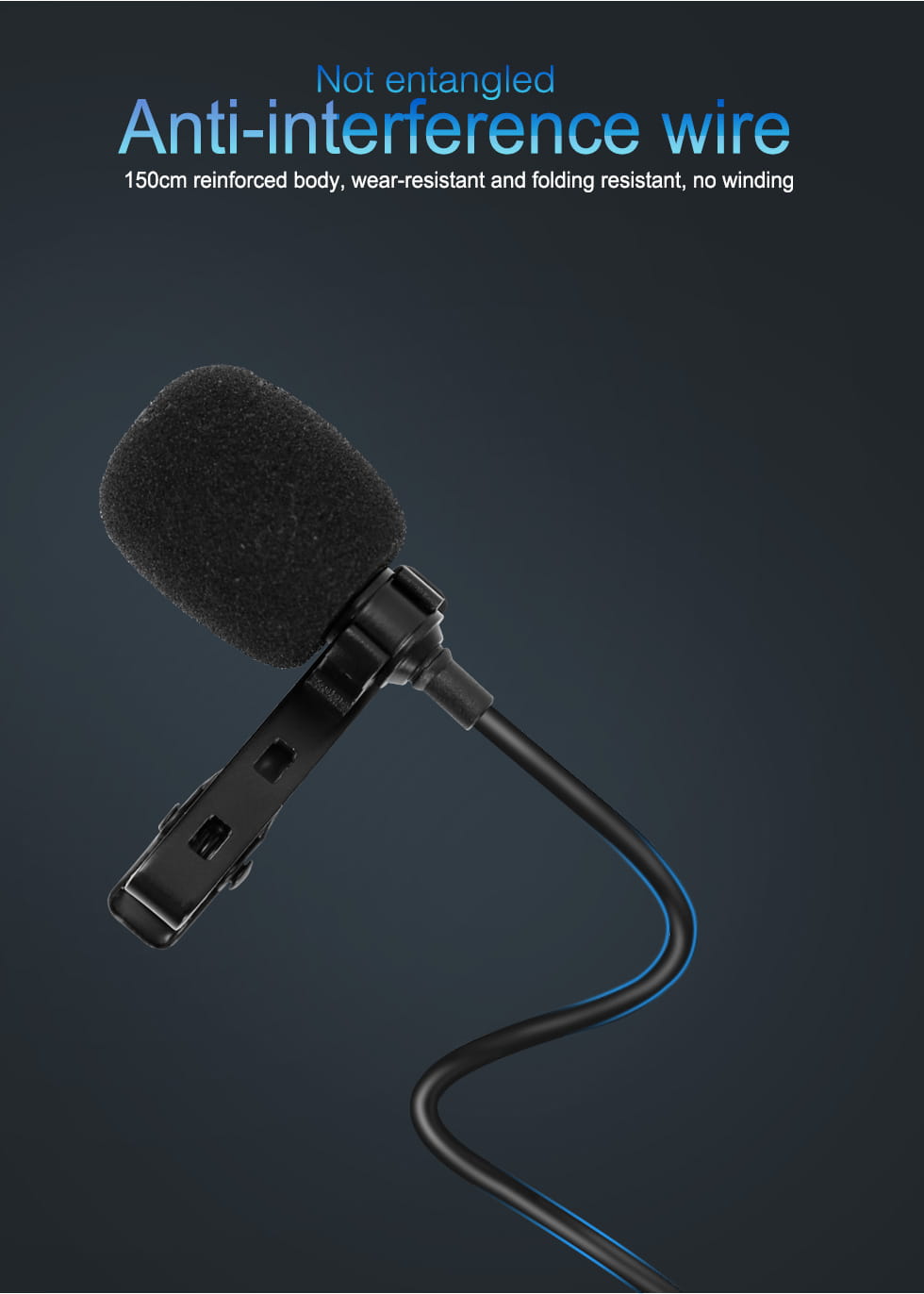 MC01 Portable 1.5m Wired Mini Microphone Type C For Phone PC Laptop Metal Clip-on Lavalier USB mic 3.5mm Condenser Microphone