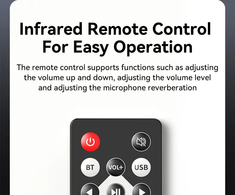 Bluetooth-compatible 6.0 Audio Receiver 3.5mm AUX RCA USB 6.5MM Microphone Music Wireless Adapter with Remote Control for TV PC