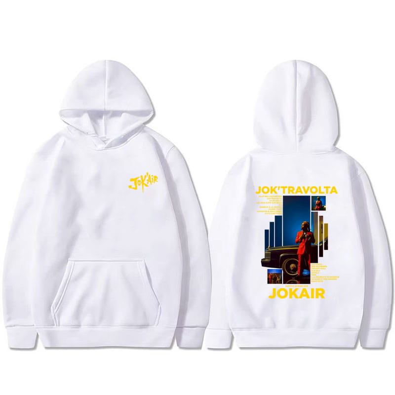 Rapper Jok’air Jok’travolta Graphic Hoodie Men Women Hip Hop Pop Music Pullover Hoodies Male Casual Cotton Vintage Sweatshirt