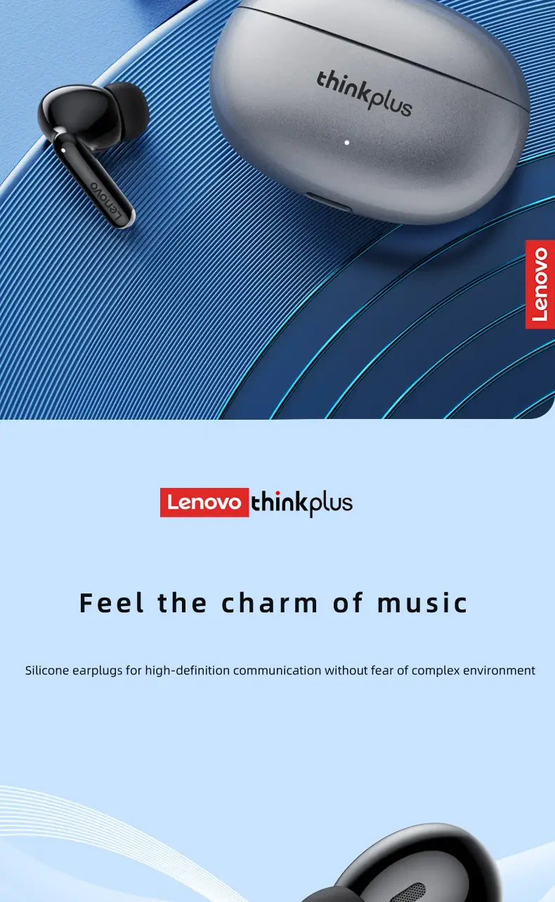 Lenovo XT88 Wireless Bluetooth Earbuds Hifi Music Earphone With Microphone Headphone Sport Waterproof Headset 2022 New