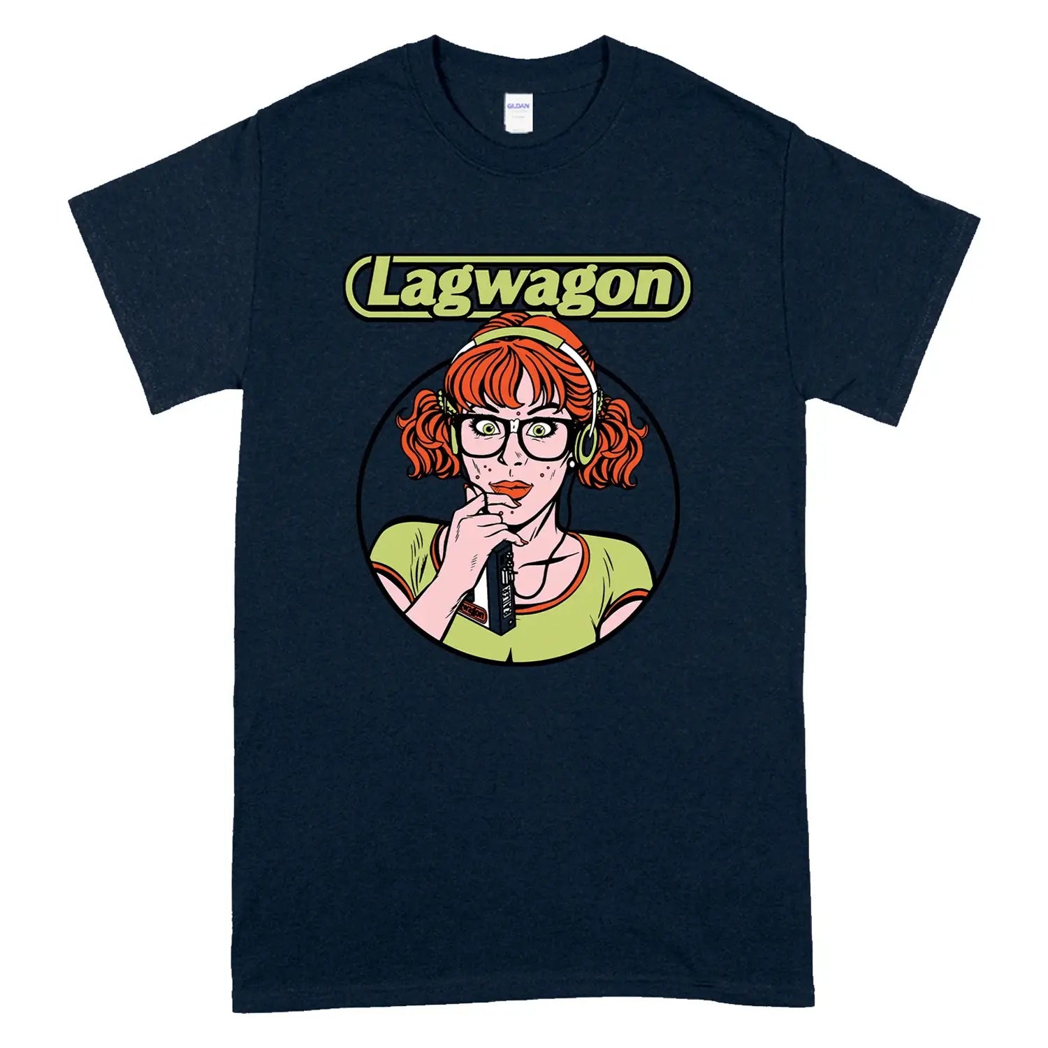 American Hip Hop Men’s T-shirt Lagwagon Band Cotton Black Print Overszied Short Sleeves Man Women Unisex Tee Men’s Clothing