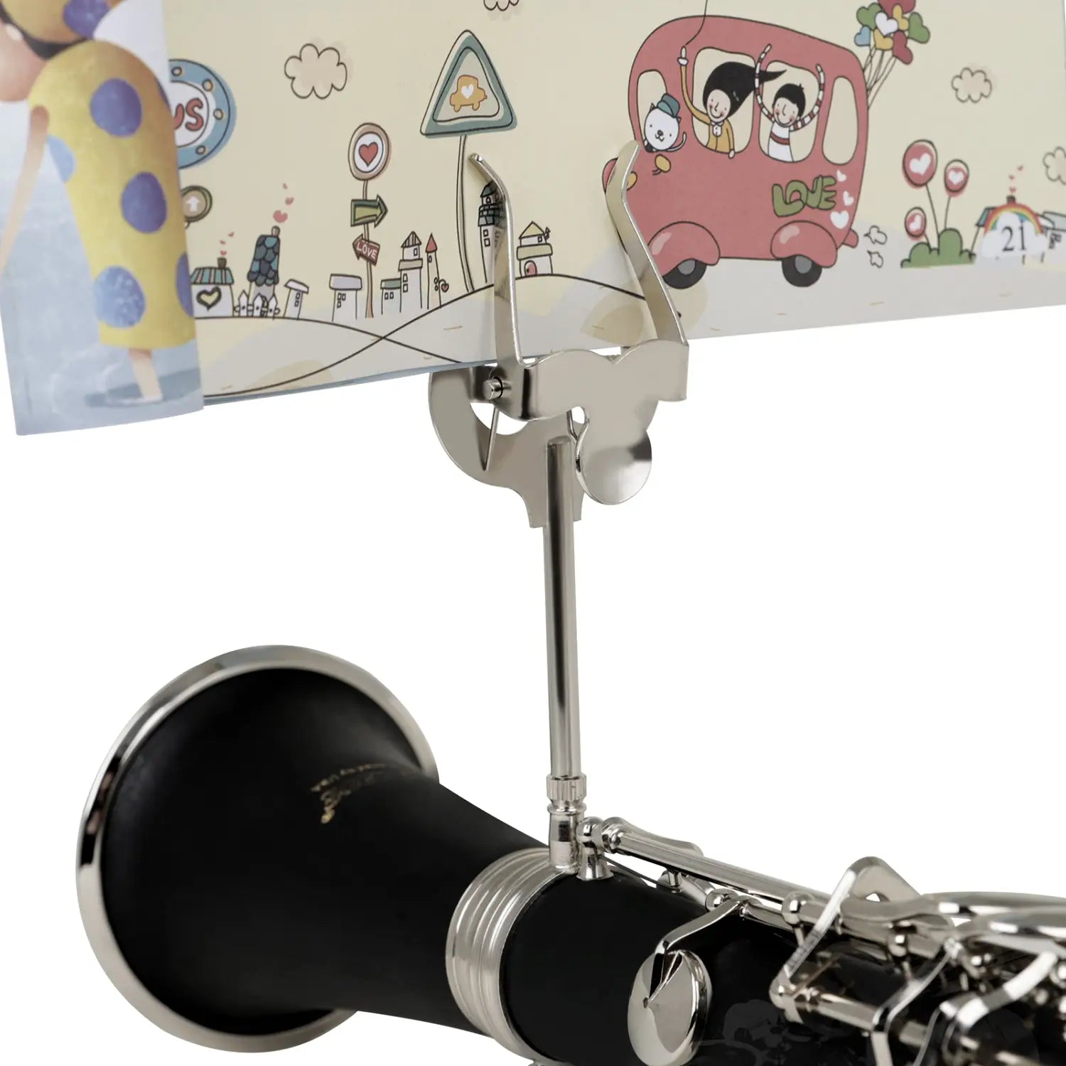 IRIN Music Stand Flute Trumpet Clarinet Winds Saxophone Baritone Portable Marching Sheet Music Stands Beginner Practice Parts