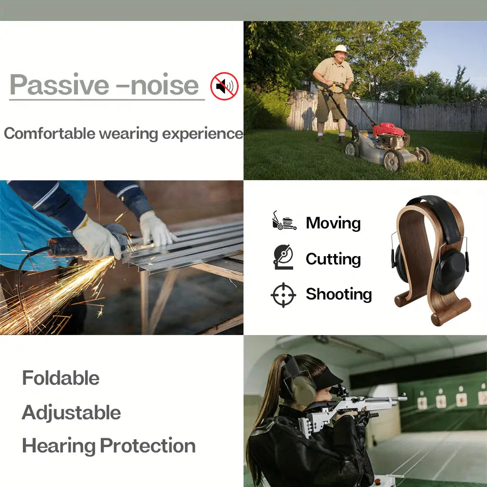 Ear Protector Earmuffs for Shooting Hunting Noise Reduction Hearing Protection Protector Soundproof Shooting Earmuffs Tactical