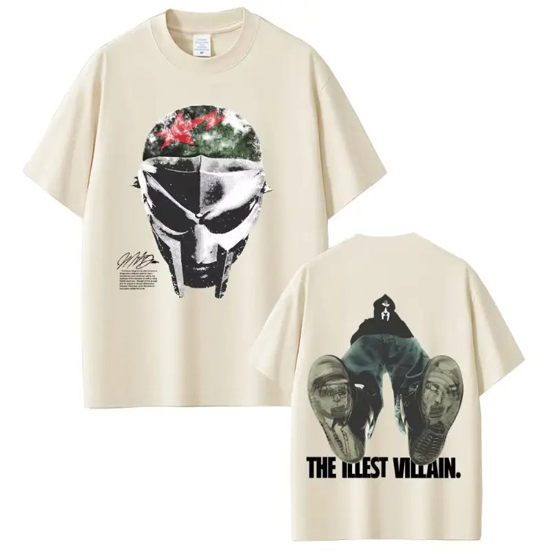 Rapper Mf Doom Album Madvillainy Graphic T-shirt Men Women Hip Hop Fashion Vintage T-shirts Male Casual Cotton Oversized T Shirt
