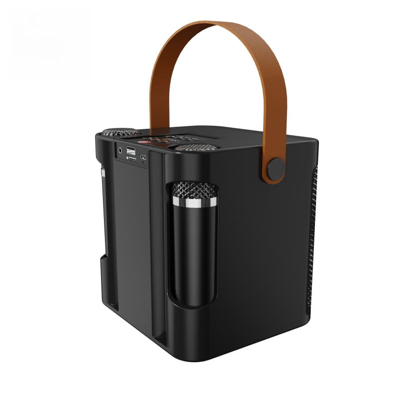 Karaoke Machine for Adults & Kids Portable 60W Speaker Rechargeable 2 Wireless Microphones Music for Party Holidays Teenagers