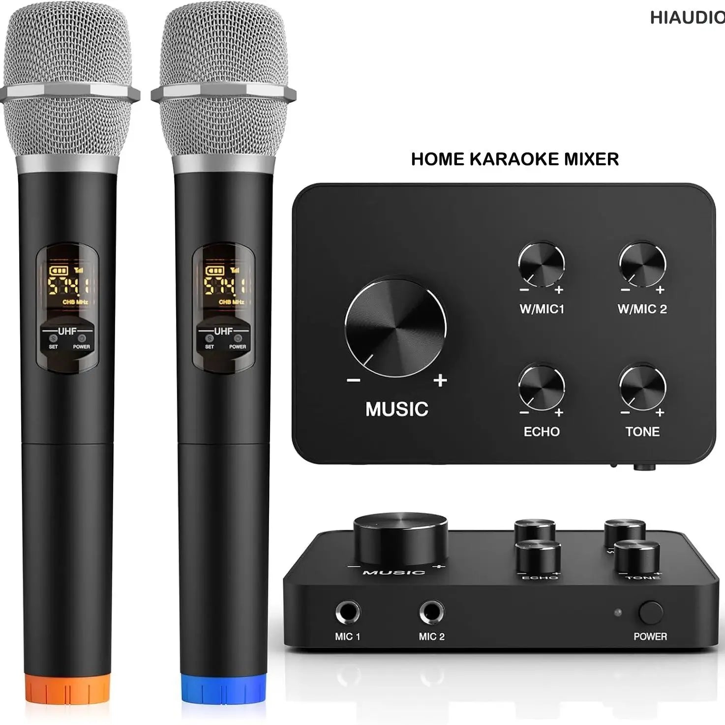 smart tv hd karaoke home theater wireless microphone karaoke mixer system with hd-mi port audio i/o support wired mic connect