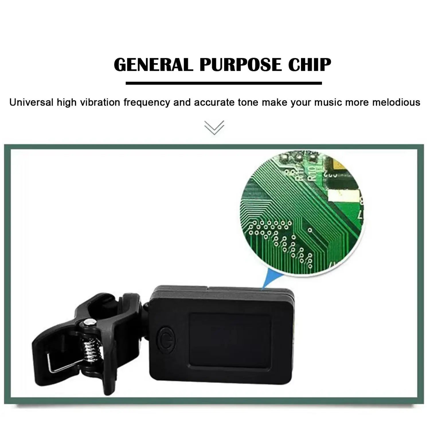 Professional Clip-On 360 Degree Acoustic Guitar Tuner LCD Screen Electric Digital Tuner For Acoustic Guitar Ukulele Accessories