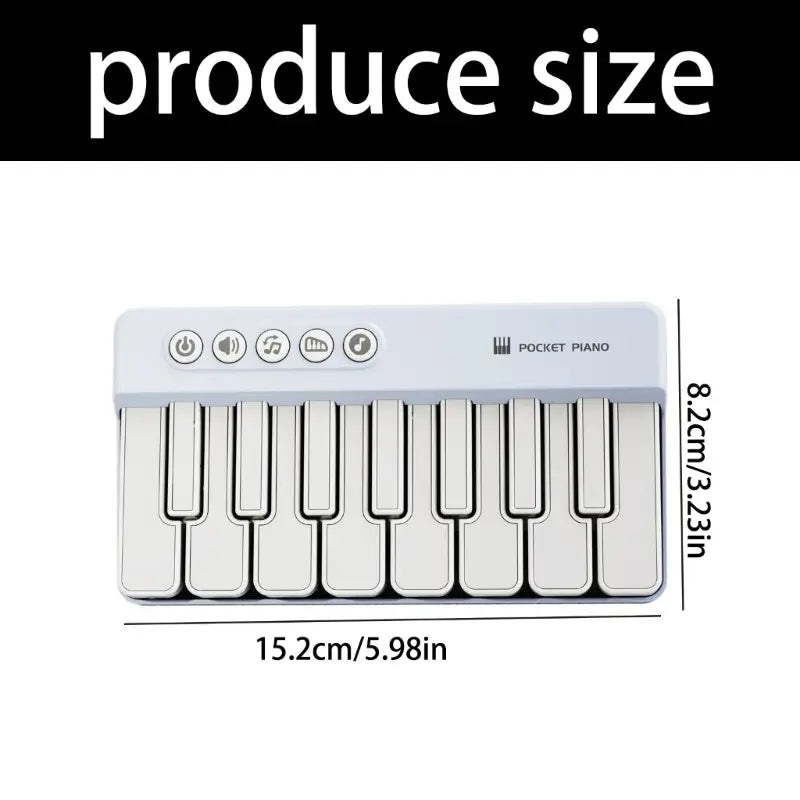 Musical Learning Toy Piano for Portable Design Enhances Creativity While Building Basic Music Knowledge with ABS Texture