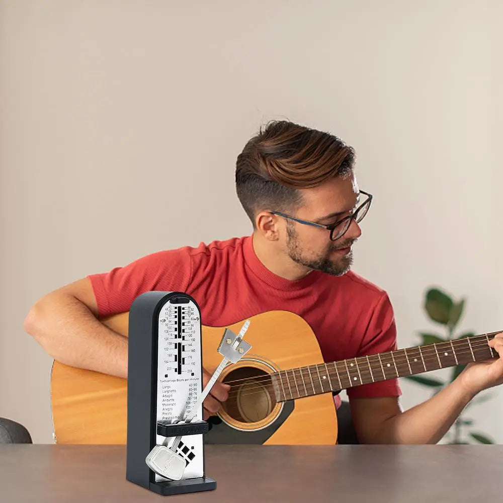 Guitar Piano Metronome Adjustable Musical Instrument Mechanical Metronome Practicing Performing Musical Instrument Aid