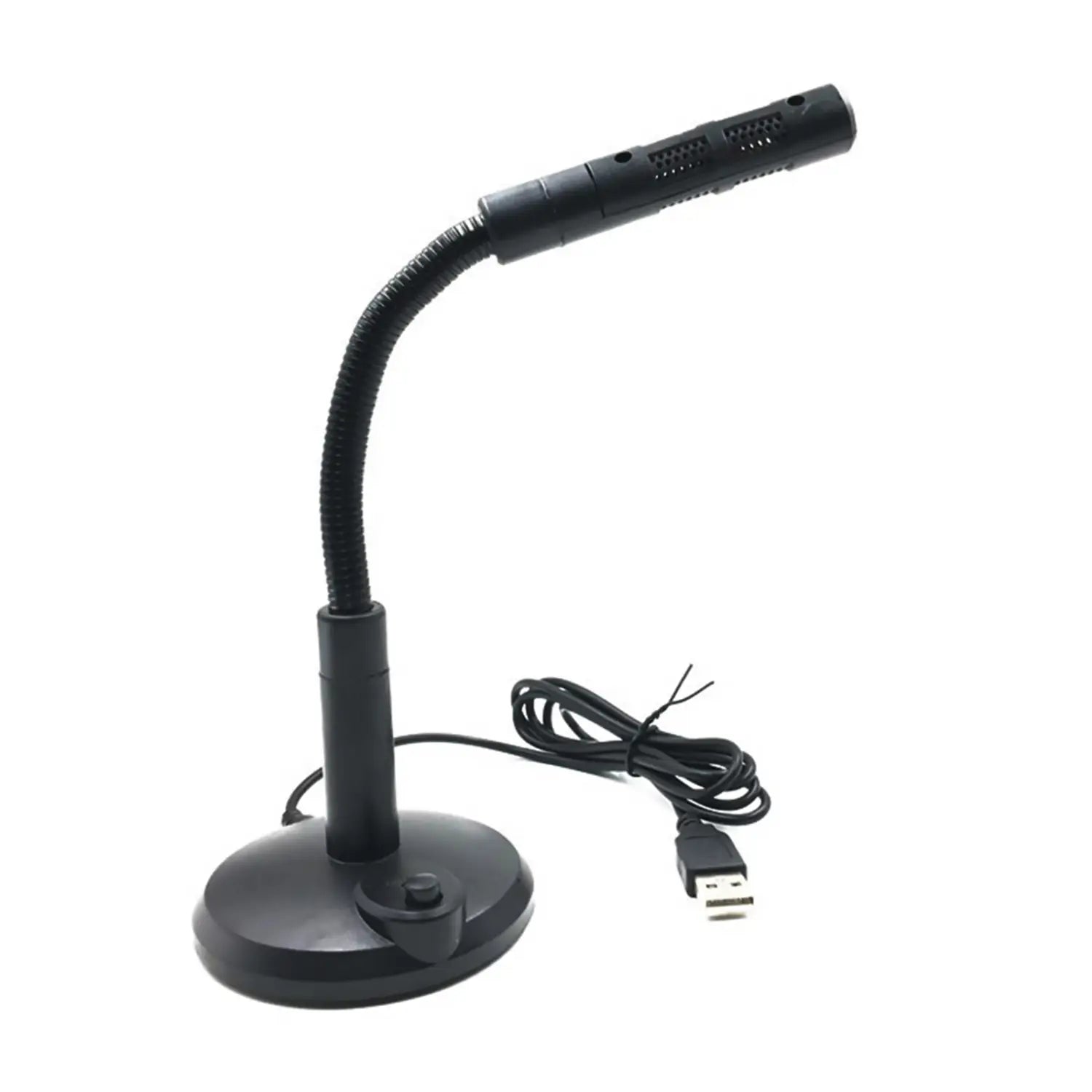 USB Desktop Microphone Plug & Play Omnidirectional PC Laptop Computer Mic For Computer Gaming Recording Chatting Singing Meeting