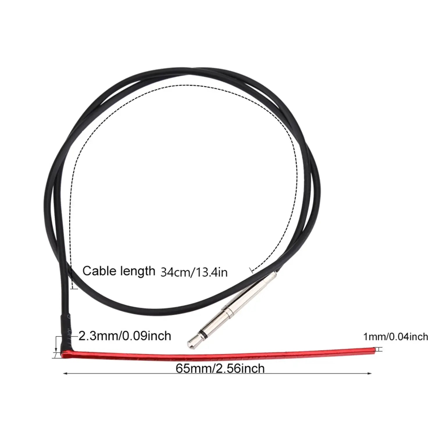 Under Saddle Piezo Bridge Pickup Transducer with 2.5mm for Folk Guitar Bridge Pickup Guitar Piezo Pickup Piezo