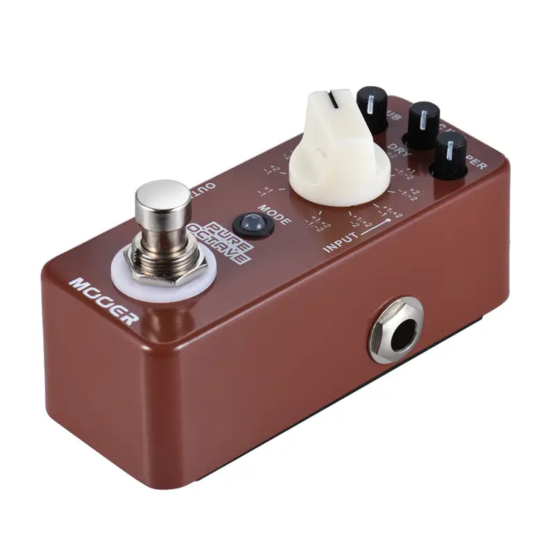 MOOER PURE OCTAVE Mini Octave Guitar Effect Pedal 11 Octave Modes True Bypass Full Metal Shell