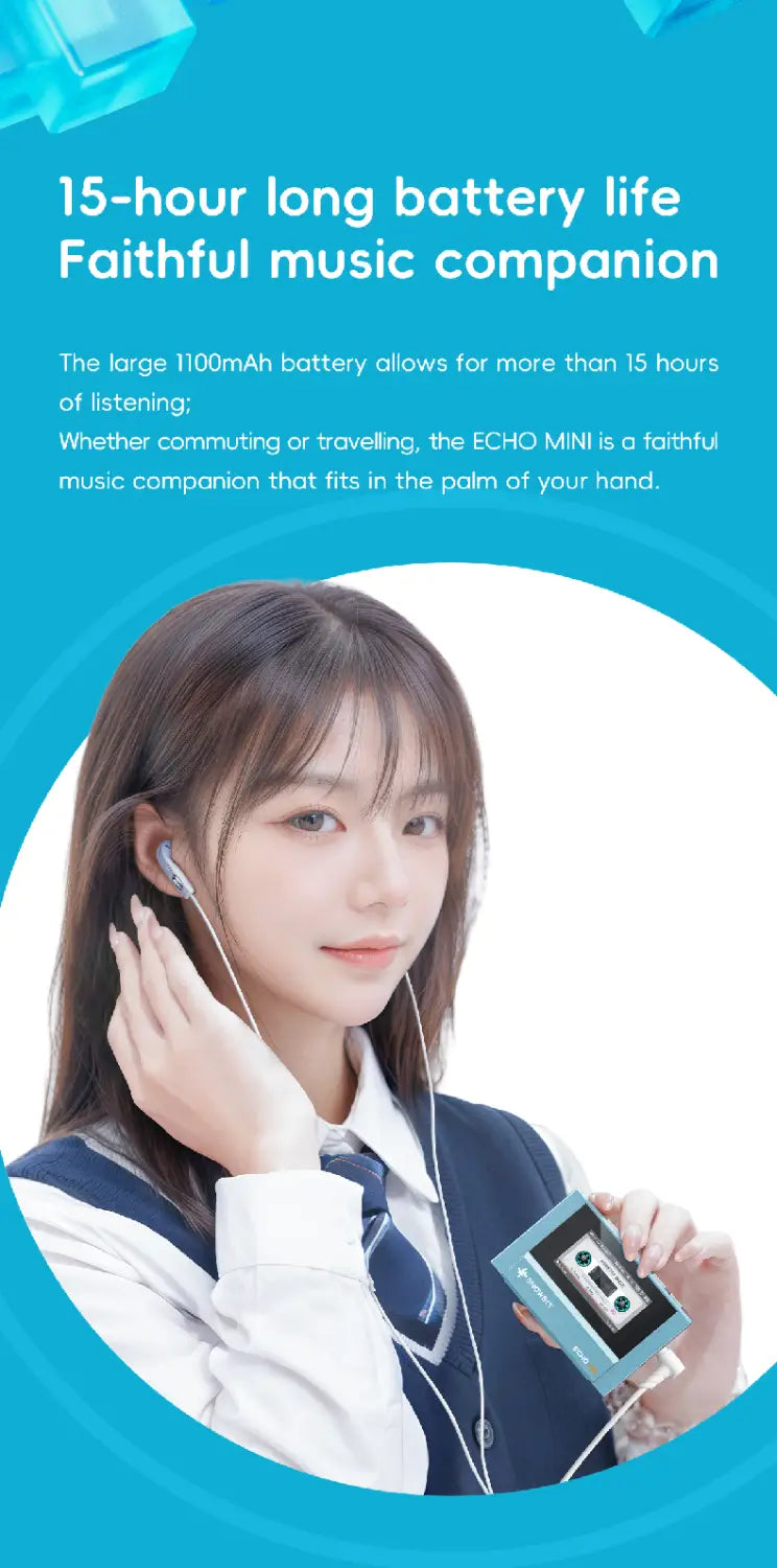 New Hot Sale FiiO SnowSky Echo Mini HiFi Bluetooth MP3 Walkman Pure Music Player 15Hours Playback 3.5mm 4.4mm Headphones Output