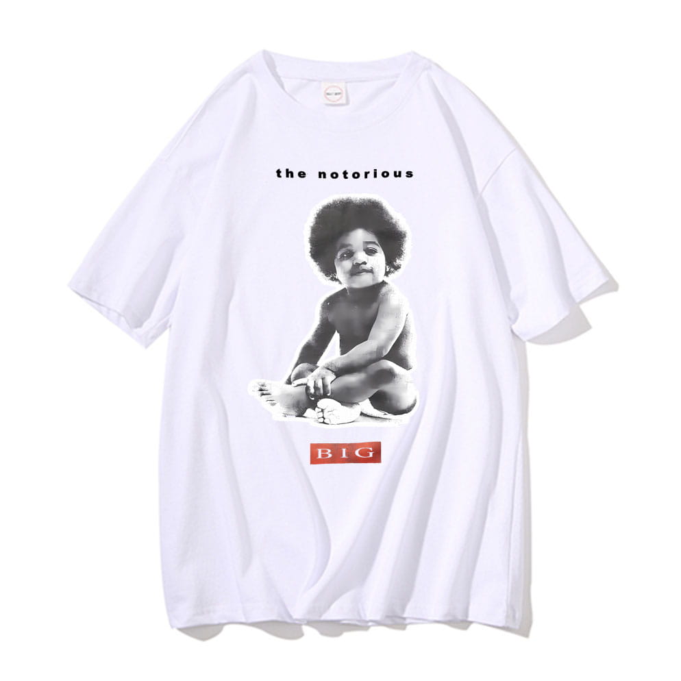 Rapper The Notorious Big Poppa Graphic T Shirt Men’s Rap Oversized Short Sleeve Biggie Smalls T-shirts Men Hip Hop Tshirt