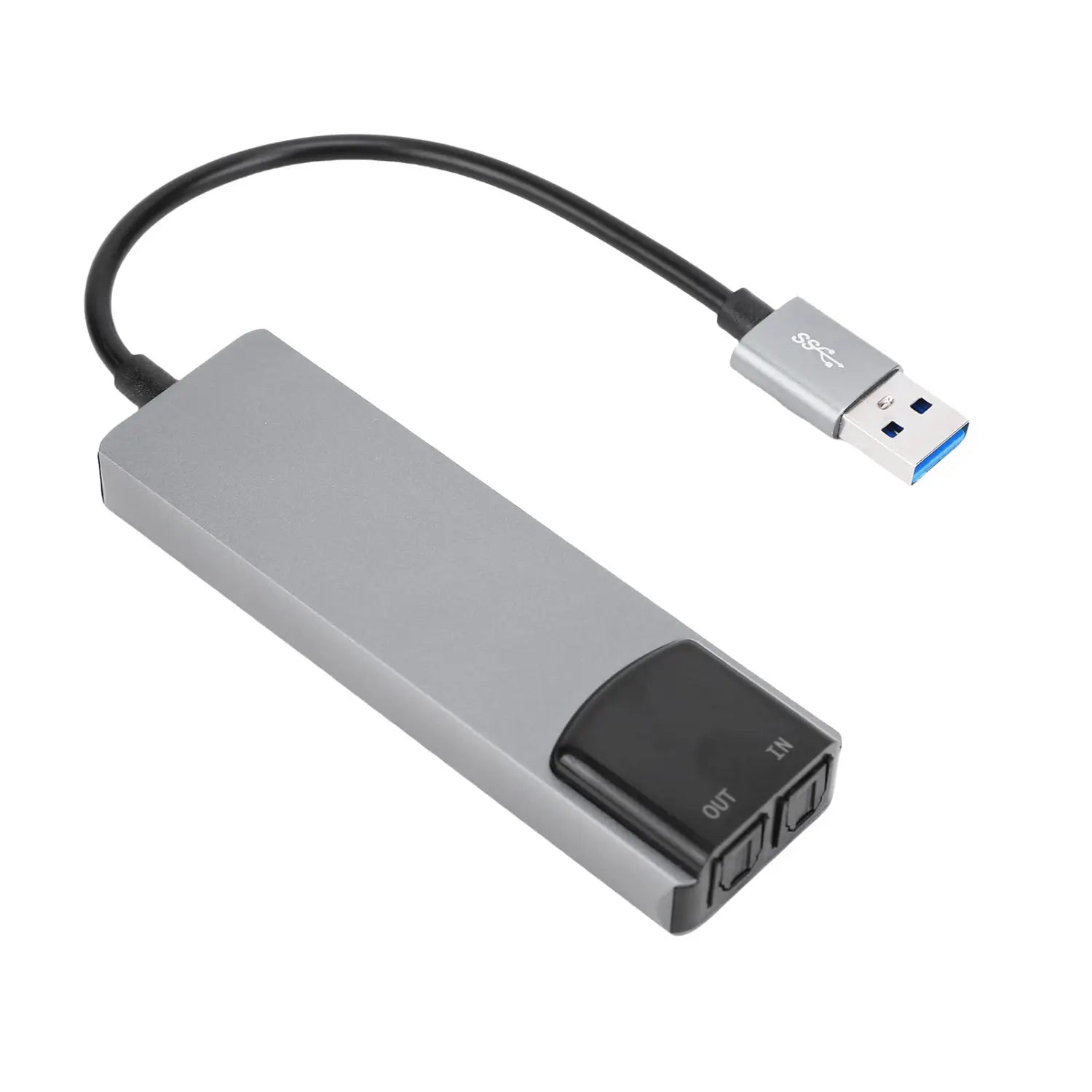 7.1 USB 2.0 Surround Sound Card with SPDIF Digital Sound High Resolution Music External Sound Card for Laptop PC