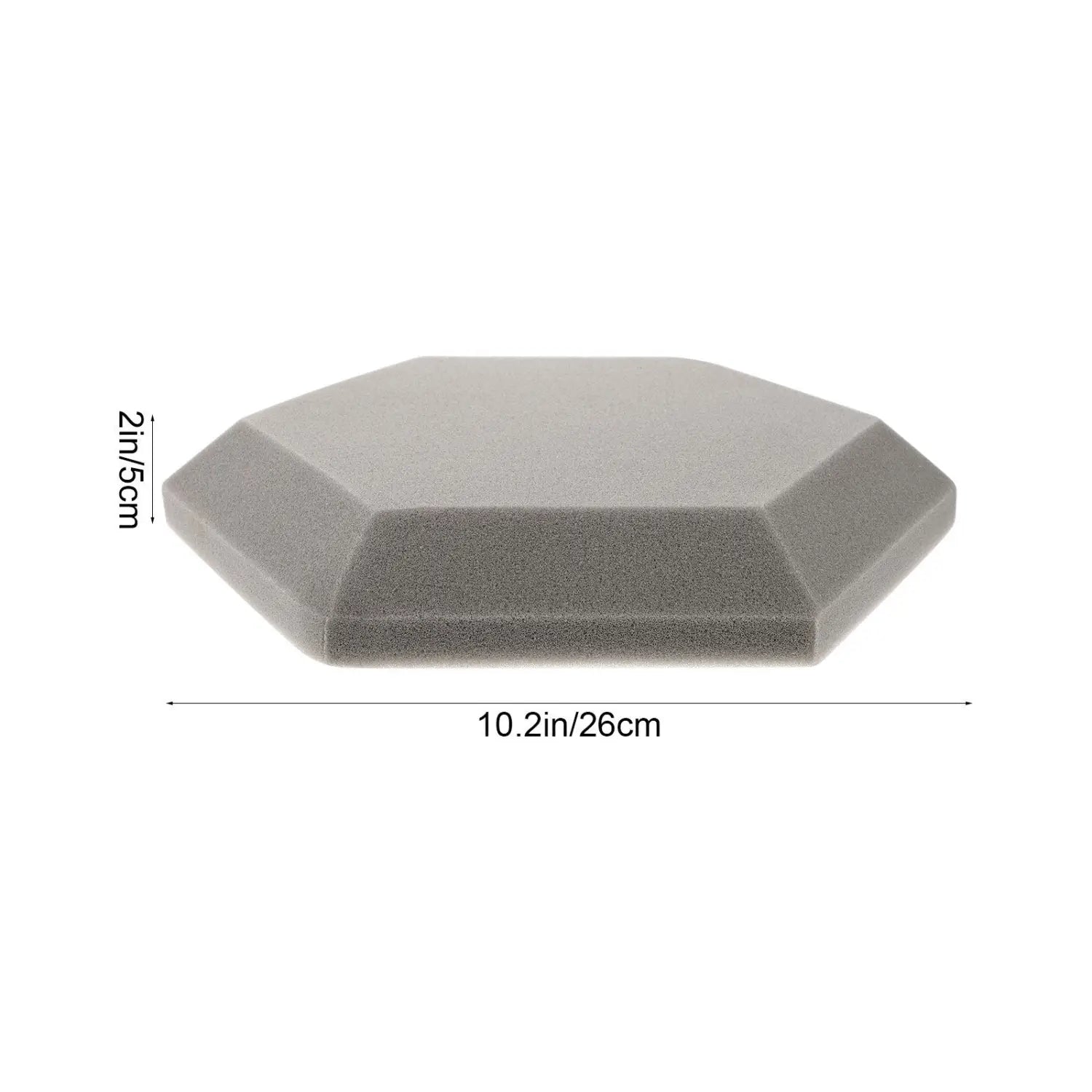 2Pcs Hexagon Sound Absorbing Wall Panels Professional Acoustic Foam for Home Studio Recording Room Noise Reduction Soundproofing