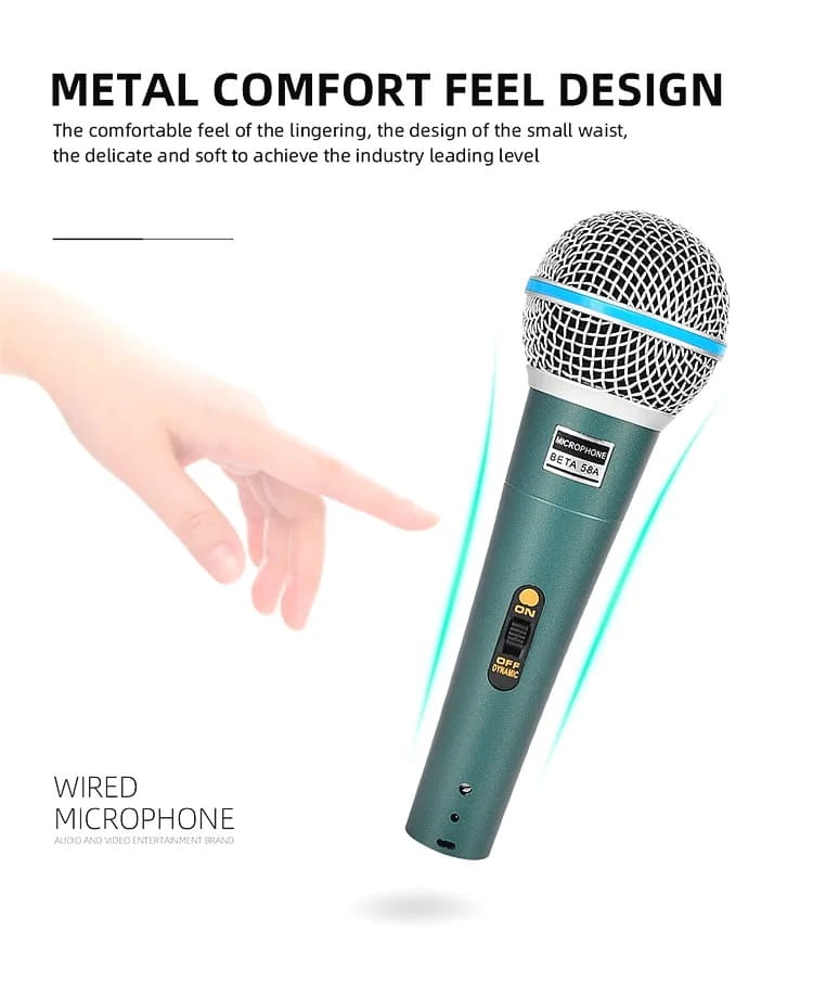 Wired Professional Dynamic Microphone Mic For PC Karaoke Machine System Sound Room Gaming Gamer Audio Sing Live Streaming Kits