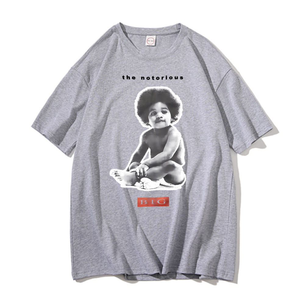 Rapper The Notorious Big Poppa Graphic T Shirt Men’s Rap Oversized Short Sleeve Biggie Smalls T-shirts Men Hip Hop Tshirt