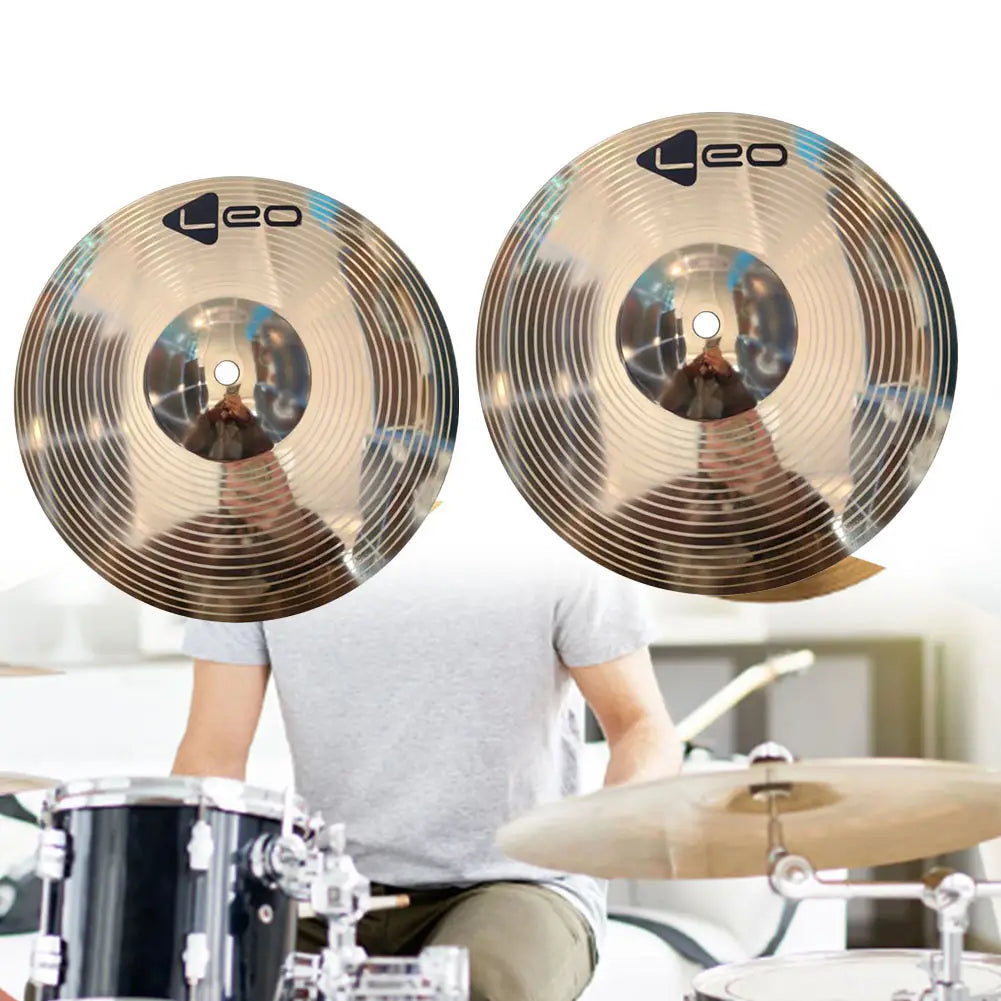 8 10 Inch Drum Brass Cymbals Percussion Splash Crash Hi-Hat For Jazz Drum Crash Cymbal Musical Instrument Parts Drum Cymbal