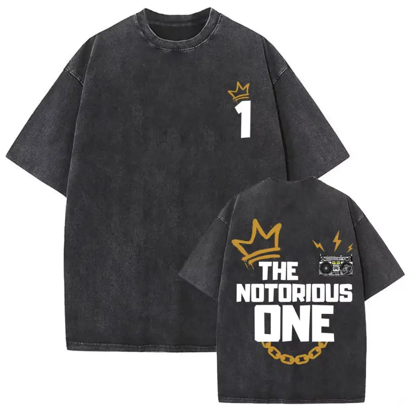 Rapper The Notorious Big L Lifestylez of The Poor and Dangerous Vintage Washed T-shirt Biggie Smalls Tshirt Men’s Hip Hop Tees