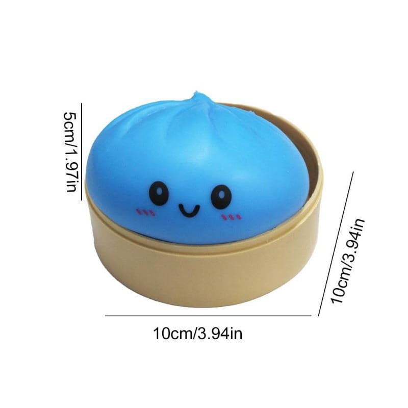 2pcs New Product Smiley Face Big Cage Baozi Kneading Music Decompression Simulation Large Baozi Toy Kneading Music Slow Rebound