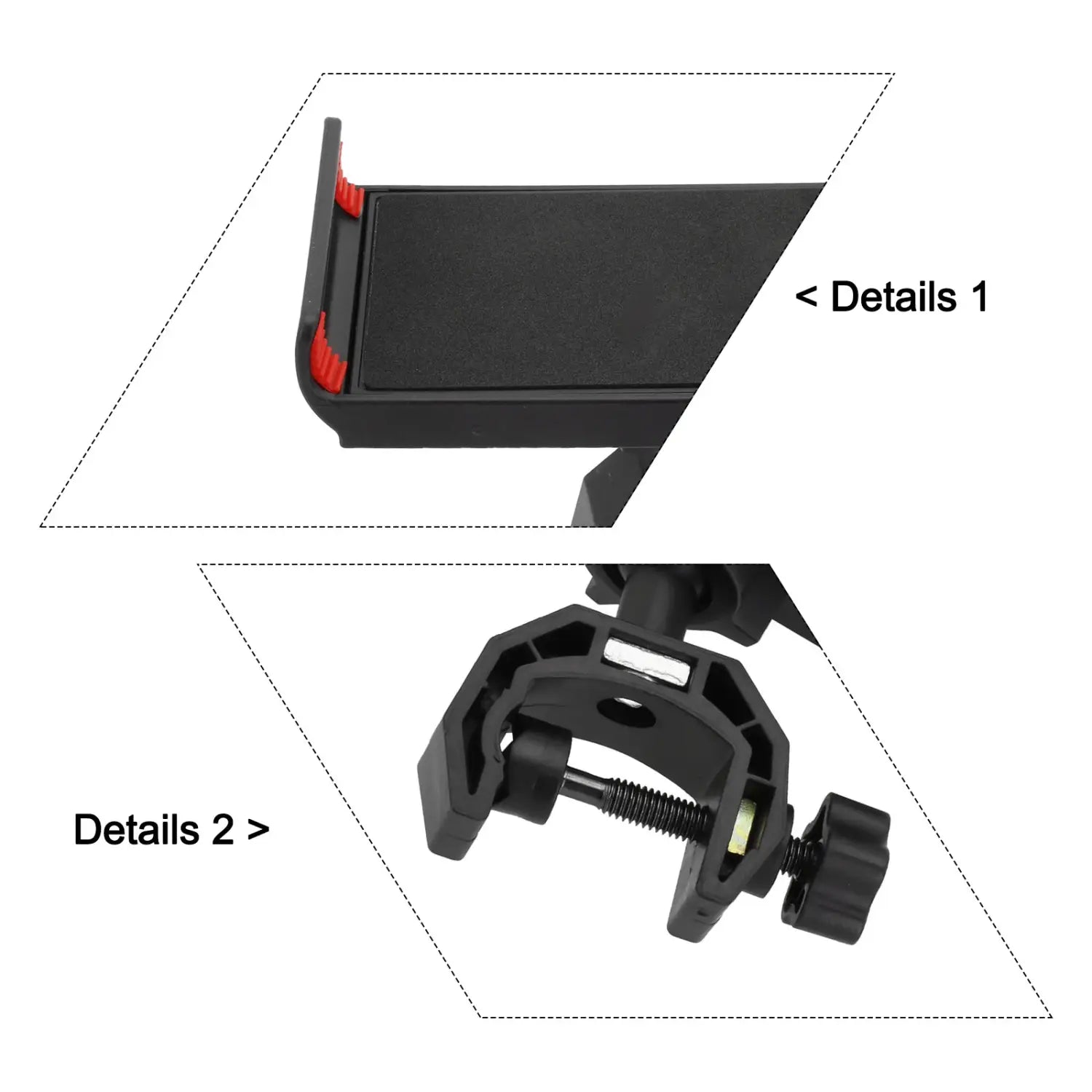 1pcs Microphone Stand Mount Adjustable Holder For Cellphone And Tablet Clip Phone Bracket 360° Rotation Musical Instrument