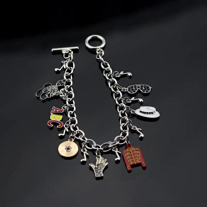 Michael Jackson Music Charm Bracelet New Arrival Infinity Bracelet Love Trendy Singer Bracelets For Fans Gifts Dropshipping