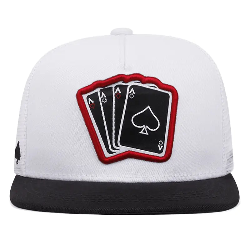 2024 New Fashion Hip Hop Cap Men Women Adjustable Playing Card Embroidered Baseball Caps Outdoor Sun Hat Unisex Snapback Hats