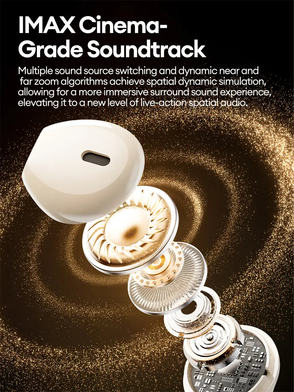 Choice Lenovo Wireless Bluetooth Earphones ENC Noise Reduction Low Latency Gaming Headset Pro 6 Business Earbuds Music LE201