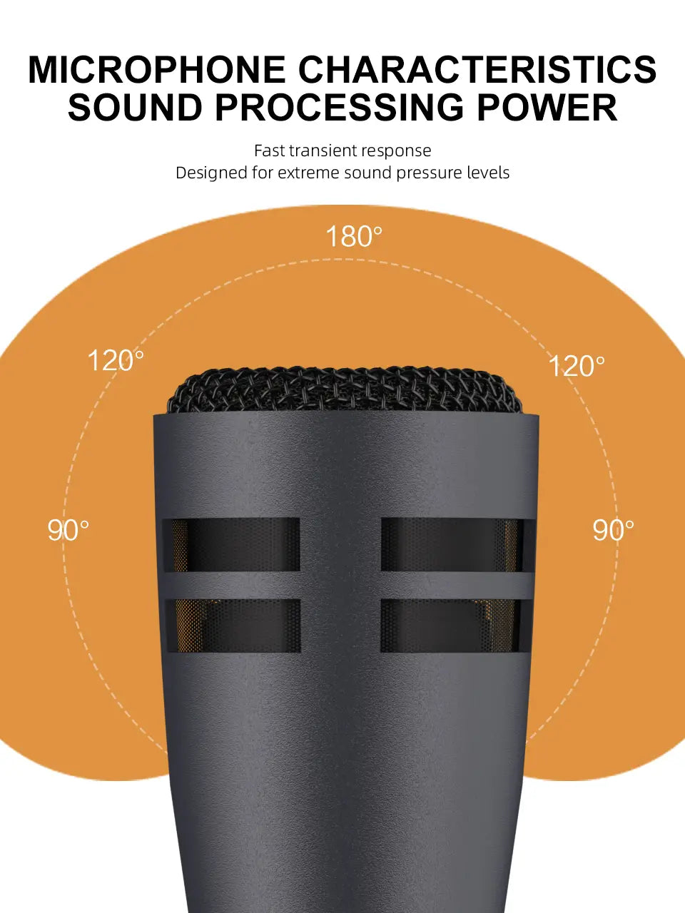 Drum Microphone E604 Tom Snare Cardioid Instrument Wired With Clip Arm Mount for Professional Recording