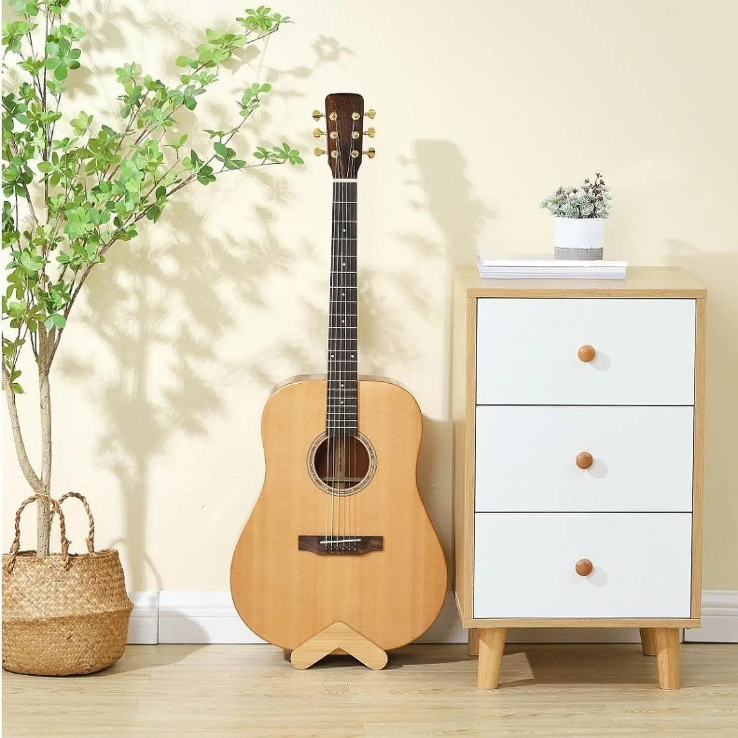 Guitar Stand Adjustable Width Protective Space Saving String Instrument Holder Guitar Holder for Studio Concert Home Household