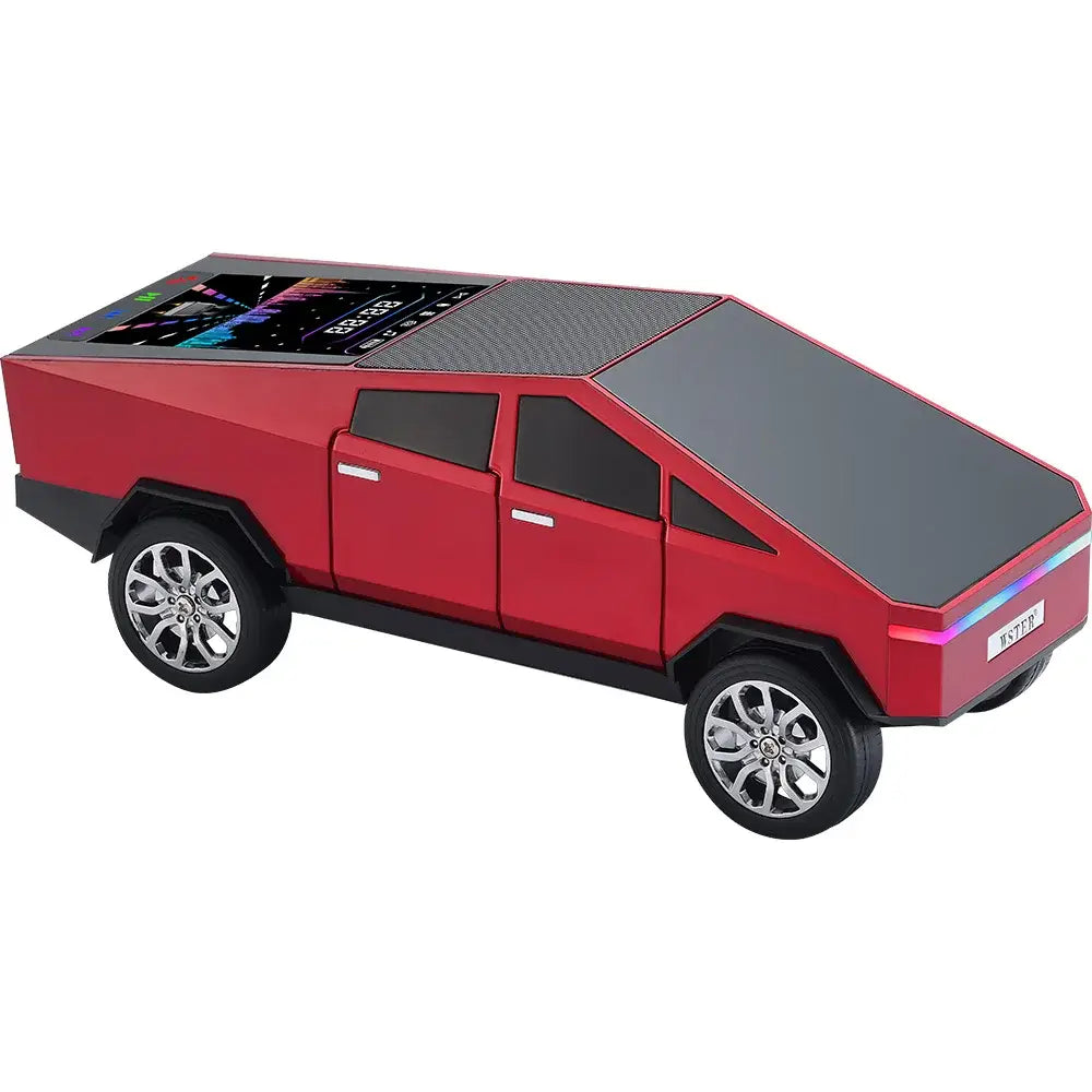 WS-580 Wireless Bluetooth Speaker in Car Shaped with Display Screen HIFI Stereo Surround Desktop Computer Boombox TF USB TWS