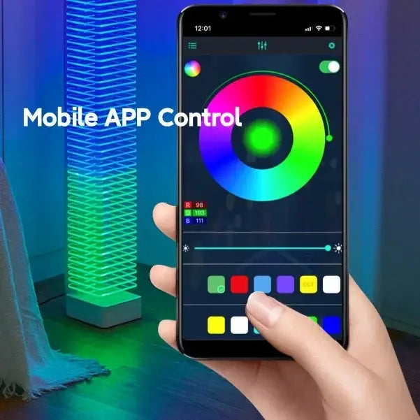Product Manufacturer Desk Tower Voice Control LED RGB Smart lighting Music Rhythm Lights
