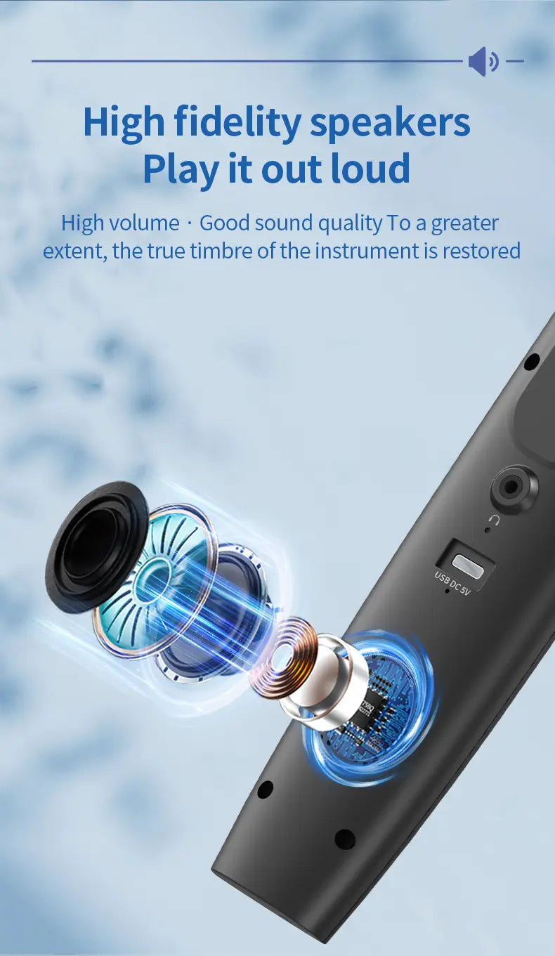 Konix Musical Instrument New Product with 48 Timbre Muiltfunctional Aerophone Electronic Wind Instrument